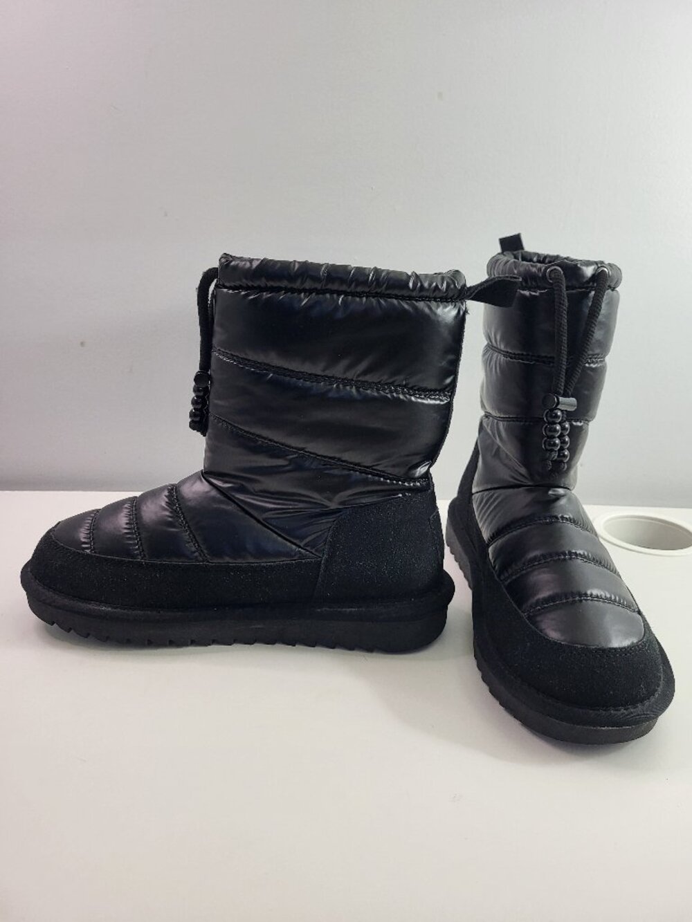 Kipper Canada Black Puffer Winter Boots Size 8 – Quilted Snow Boots